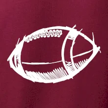 Americký futbal lopta skica