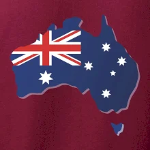 Austrália - vlajka mapa