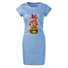 Mayová maska s perím