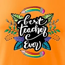 Farebné ceruzky best teacher ever