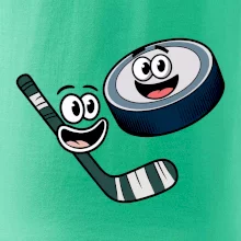 Parové tričko - Puk a hokejka