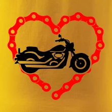 Moto srdce reťaz - chopper