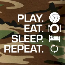 Play Eat Sleep Repeat volejbal Play Eat Sleep Repeat volejbal