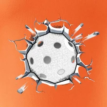 Florbal lopta v triku