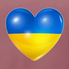 Ukrajina srdce vlajka Ukrajina srdce vlajka