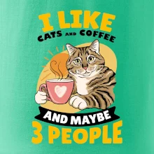 I like cats and coffee and maybe 3 people