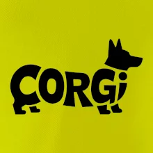 Corgi nápis v tele