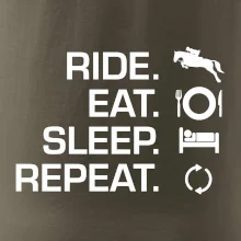 Ride Eat Sleep Repeat Kôň