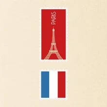 Paríž známka farebná