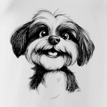 Lhasa apso karikatúra hlava Lhasa apso karikatúra hlava