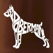 Doberman - nápis v tele