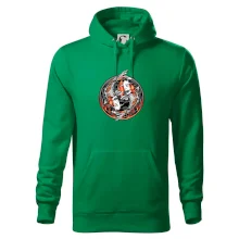 Yin & Yang Koi kapor - oranžový