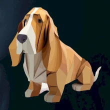 Baset zlepený z papiera