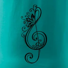 Husľový kľúč kvety Husľový kľúč kvety