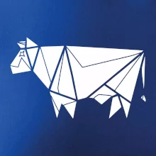 Origami krava z boku