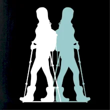 Nordic walking figúry - žena