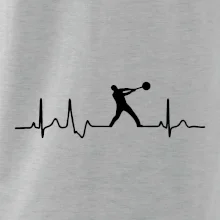 EKG hod kladivom muž