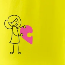 Párové tričká puzzle postavička