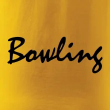 Bowling nápis písacie