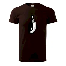 Tučniak čiernobiely z boku