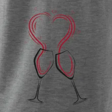 Víno je láska - srdiečka