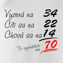 Vyzerá, cíti sa, chová sa - 70 rokov Vyzerá, cíti sa, chová sa - 70 rokov