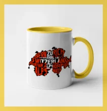 Mapy - názvy miest - Švajčiarsko