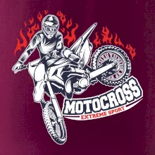 Motocross extreme sport fire