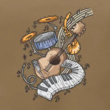 Hudobné nástroje v notách