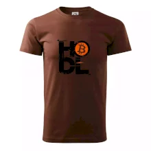 Hodl velký nápis a logo BTC