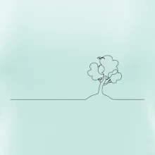 Strom s vtáčikom linka