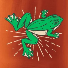 Žaba zelená kreslená