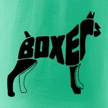 Boxer nápis v tele Boxer nápis v tele