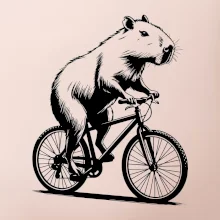 Kapybara na kole černá