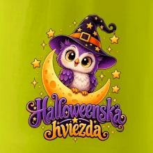 Halloweenska hviezda - sovička na mesiaci