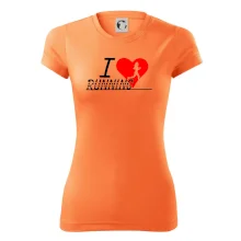 I love running dievča