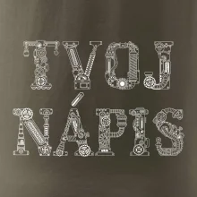 Steampunk vlastný nápis