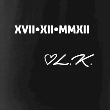 Dátum výročia a iniciály