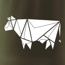 Origami krava z boku