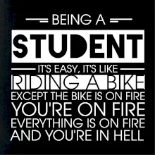 Being a student - bike Being a student - bike