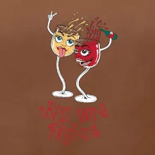 Best wine friends dancing (Pecka design)