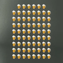 Narodeniny - 70x pivo