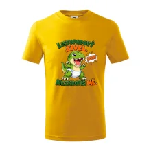 Listopadový živel zelený dinosaurus rex v plence