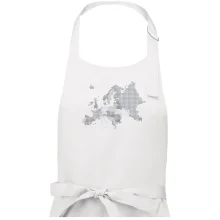 Mapa Európy - srdce v Ukrajine