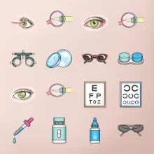Očný lekár ikony