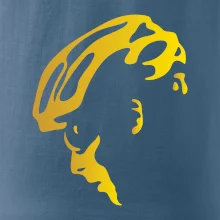 Hlava cyklista zlatá Hlava cyklista zlatá