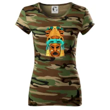 Mayová maska s pyramídou Mayová maska s pyramídou