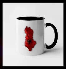 Mapa Albánsko reliéf hôr