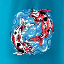 Yin & Yang Koi kapor - červený