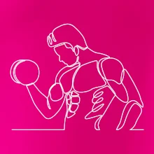 Fitness muž jedným ťahom